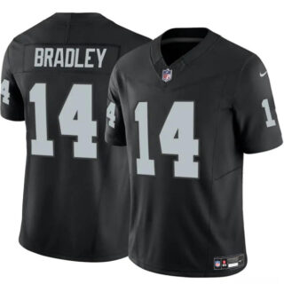 Youth Las Vegas Raiders #14 Carter Bradley Black 2024 F.U.S.E Stitched Football Jersey