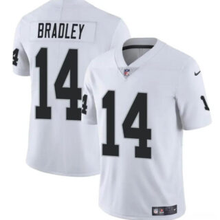 Youth Las Vegas Raiders #14 Carter Bradley White Stitched Football Jersey