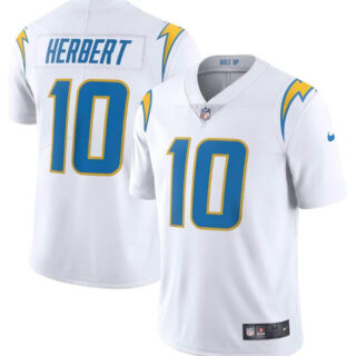 Youth Los Angeles Chargers #10 Justin Herbert White Vapor Untouchable Limited Stitched Jersey