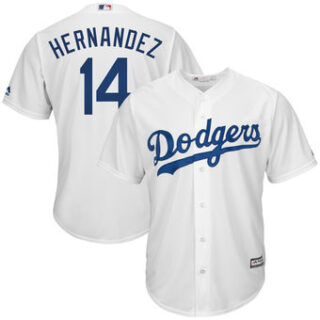 Youth Los Angeles Dodgers #14 Enrique Hernandez White Stitched MLB Jersey
