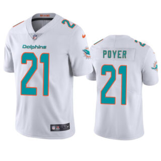Youth Miami Dolphins #21 Jordan Poyer White Vapor Limited Stitched Football Jersey