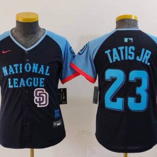 Youth National League #23 Fernando Tatis Jr. Navy 2024 All-Star Limited Stitched Baseball Jerseys