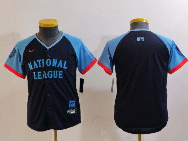 Youth National League Navy 2024 All-Star Limited Stitched Jersey