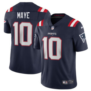 Youth New England Patriots #10 Drake Maye Navy 2024 Draft Vapor Limited Stitched Football Jersey