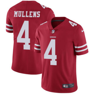 Youth Nike 49ers #4 Nick Mullens Red Team Color Youth Stitched NFL Vapor Untouchable Limited Jersey