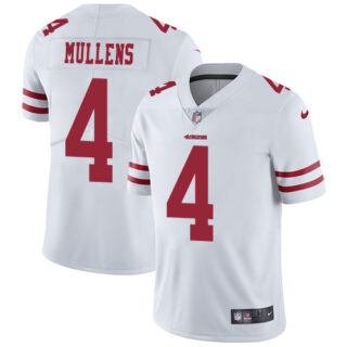 Youth Nike 49ers #4 Nick Mullens White Youth Stitched NFL Vapor Untouchable Limited Jersey