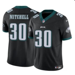 Youth Philadelphia Eagles #30 Quinyon Mitchell Black 2024 Draft F.U.S.E Vapor Untouchable Limited Stitched Football Jersey