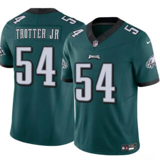 Youth Philadelphia Eagles #54 Jeremiah Trotter Jr Green 2024 Draft F.U.S.E Vapor Untouchable Limited Stitched Football Jersey