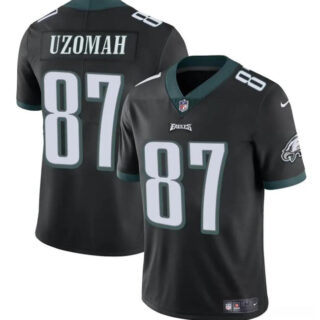 Youth Philadelphia Eagles #87 C.J. Uzomah Black Vapor Untouchable Limited Stitched Football Jersey