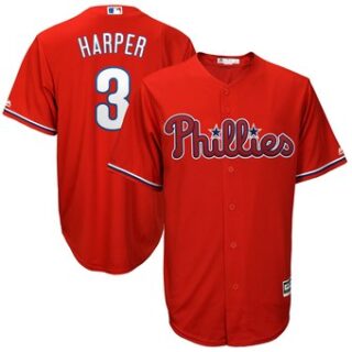 Youth Philadelphia Phillies #3 Bryce Harper Scarlet Jersey