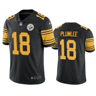 Youth Pittsburgh Steelers #18 John Rhys Plumlee Black Color Rush Untouchable Limited Stitched Jersey