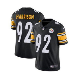 Youth Pittsburgh Steelers #92 James Harrison Black Vapor Untouchable Limited Stitched Jersey