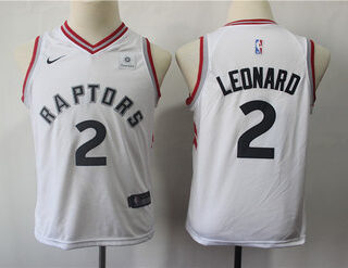 Youth Raptors 2 Kawhi Leonard White Youth Nike Swingman Jersey