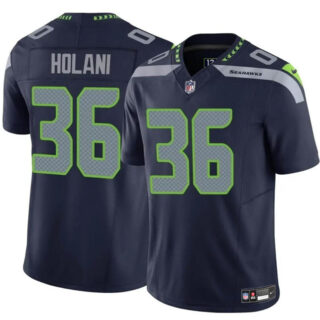 Youth Seattle Seahawks #36 George Holani Navy 2024 F.U.S.E Vapor Limited Stitched Football Jersey