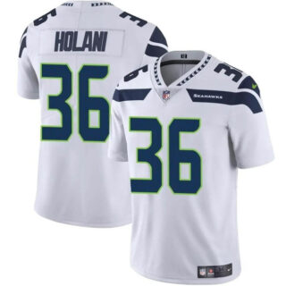 Youth Seattle Seahawks #36 George Holani White Vapor Limited Stitched Football Jersey