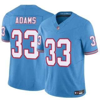 Youth Tennessee Titans #33 Jamal Adams Blue 2024 F.U.S.E. Throwback Vapor Limited Stitched Football Jersey