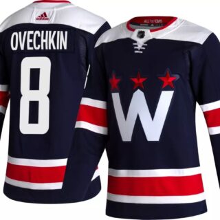 Youth Washington Capitals #8 Alexander Ovechkin ADIZERO Navy Jersey