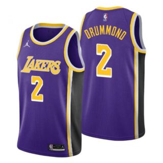 Men's Andre Drummond Los Angeles Lakers Basketball Jersey Purple