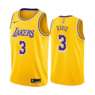 Men's Anthony Davis Los Angeles Lakers Basketball Jersey Gold