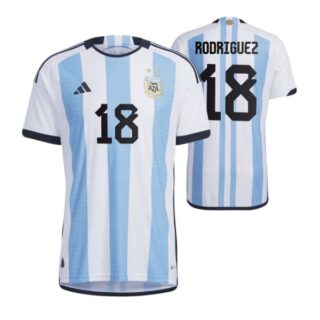 Youth Guido Rodriguez Argentina National Team White Home Soccer Jersey 2022-23