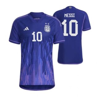 Youth Lionel Messi Argentina National Team Purple Away Soccer Jersey 2022-23