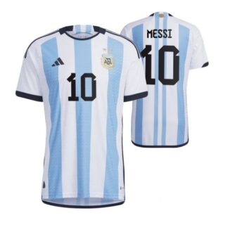 Youth Lionel Messi Argentina National Team White Home Soccer Jersey 2022-23