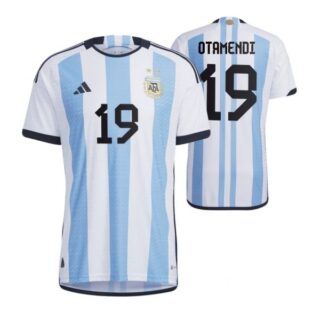 Youth Nicolas Otamendi Argentina National Team White Home Soccer Jersey 2022-23