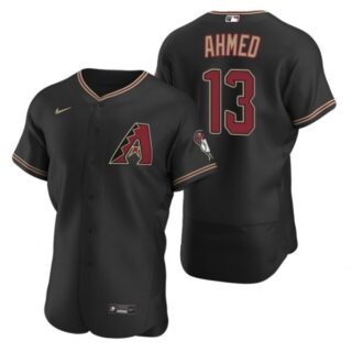 Men's Nick Ahmed Arizona Diamondbacks Flex Base Jersey Black