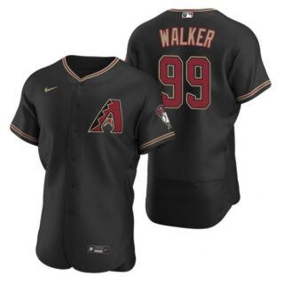 Men's Taijuan Walker Arizona Diamondbacks Flex Base Jersey Black