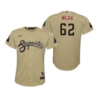 Youth Arizona Diamondbacks #62 Humberto Mejia Serpientes City Connect Jersey Gold - Stitched