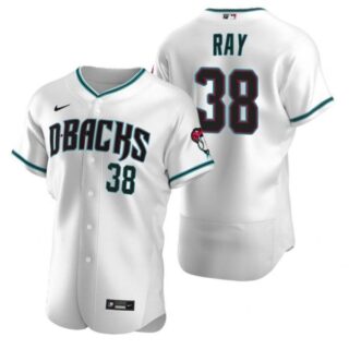 Men's Robbie Ray Arizona Diamondbacks Flex Base Jersey White Teal