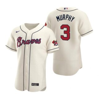 Men's Dale Murphy Atlanta Braves Flex Base Jersey Cream