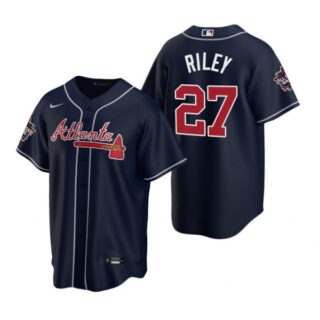 Men's Austin Riley Atlanta Braves Cool Base All Star Jersey Navy