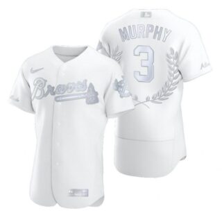 Men's Dale Murphy Atlanta Braves Flex Base Jersey White Award