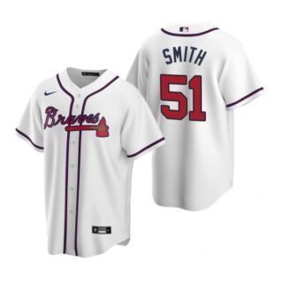 Men's Will Smith Atlanta Braves Cool Base Jersey White