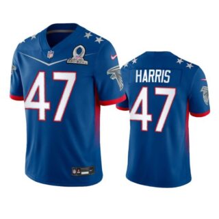 Men's Josh Harris Atlanta Falcons 2022 NFC Pro Bowl Stitched Jersey Royal