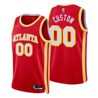 Men's Custom Atlanta Hawks 75th Anniversary Diamond Jersey