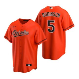 Men's Brooks Robinson Baltimore Orioles Cool Base Jersey Orange