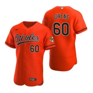 Men's Mychal Givens Baltimore Orioles Flex Base Jersey Orange