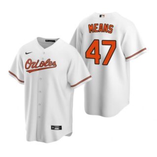 Men's John Means Baltimore Orioles Cool Base Jersey White