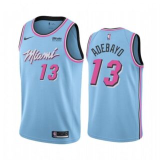 Men's Bam Adebayo Miami Heat Basketball Jersey Blue