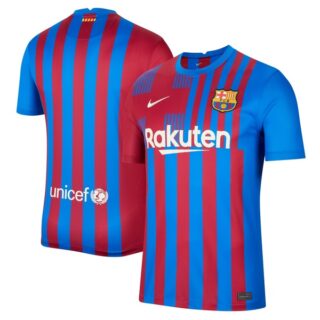 Youth Barcelona Blank Home Stadium Jersey Blue 2021/22