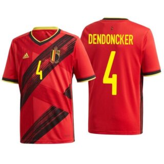 Men's Leander Dendoncker Belgium National Soccer Team Red Home Jersey