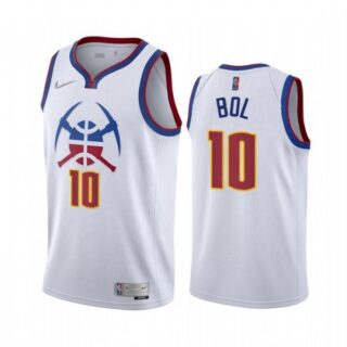 Men's Bol Bol Denver Nuggets Basketball Jersey White