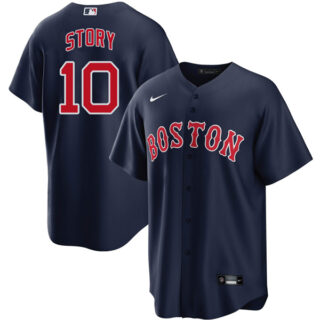 Men's Boston Red Sox Trevor Story Stitched Jersey Replica - Navy