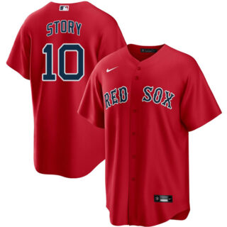 Men's Boston Red Sox Trevor Story Stitched Jersey Replica - Red