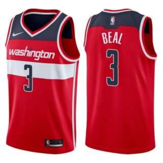 Men's Bradley Beal Washington Wizards Basketball Jersey Red