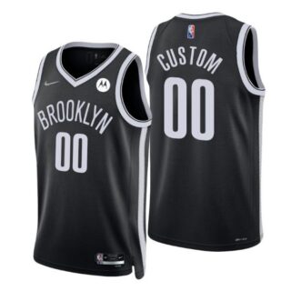 Men's Custom Brooklyn Nets 75th Anniversary Diamond Jersey