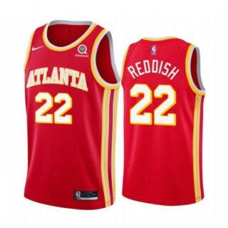 Men's Cam Reddish Atlanta Hawks Basketball Jersey Red