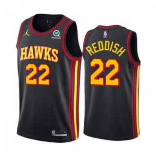 Men's Cam Reddish Atlanta Hawks Basketball Jersey Black